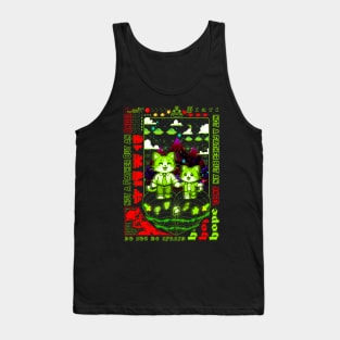 Brutalism Pixel Art | Retrofuturistic | Vaporwave Design | Fathers Day Tank Top